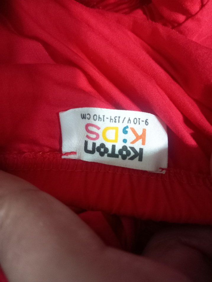 Kırmızı Fırfırlı Uzun Bohem Elbise - Görsel 5