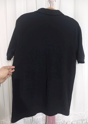 Düğmeli Siyah Erkek Polo Tişört - Görsel 3