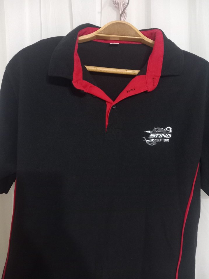 Düğmeli Siyah Erkek Polo Tişört - Görsel 2