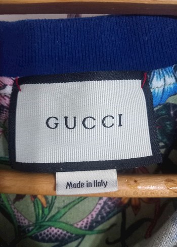 Yeşil Çiçek Desenli Erkek Polo Tişört - Görsel 5