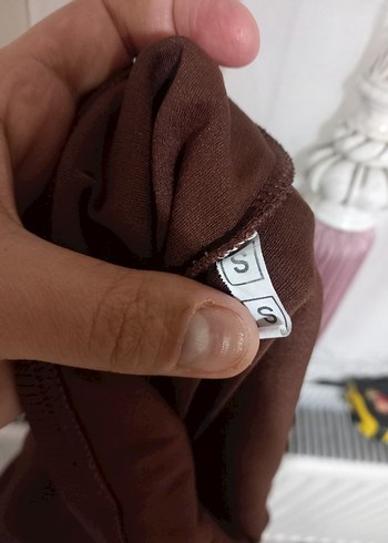 Kahverengi Kadın  Tayt - Görsel 4