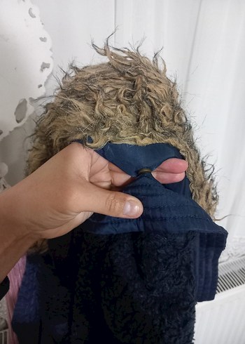 Erkek  Lacivert  Kaban - Görsel 6