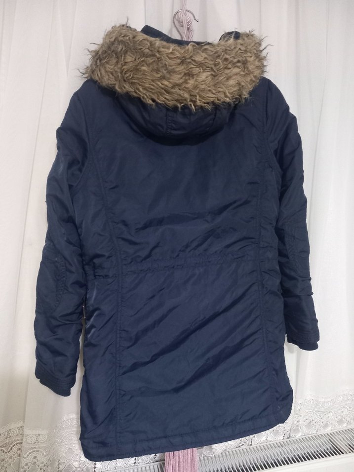 Erkek  Lacivert  Kaban - Görsel 3