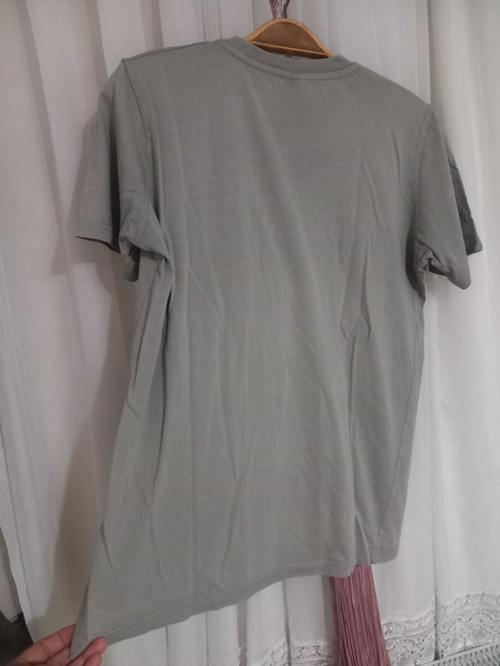 Gri Kısa Kollu Erkek Tişört - Görsel 2