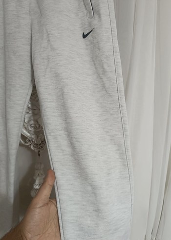 Beyaz Rahat Kesim Sweatpant - Görsel 2