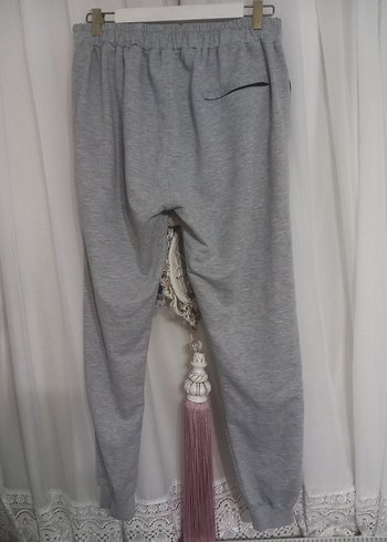 Gri Salaş Kadın Eşofman Altı Püsküllü - Görsel 3