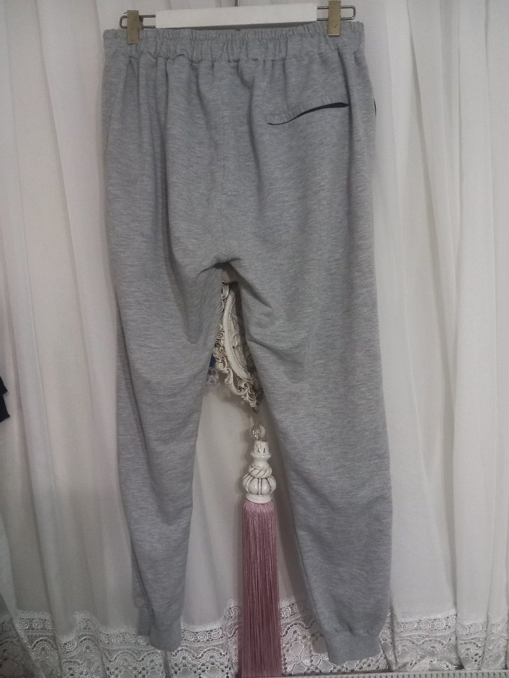 Gri Salaş Kadın Eşofman Altı Püsküllü - Görsel 3