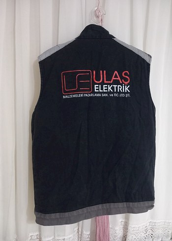 Siyah Gri Denim Erkek Biker Yelek - Görsel 3