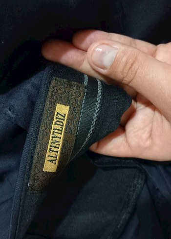 Düğmeli Siyah Erkek Ofis Pantolonu - Görsel 6