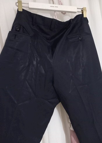 Düğmeli Siyah Erkek Ofis Pantolonu - Görsel 4