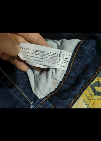Lacivert Kadın jeans Pantolon - Görsel 5