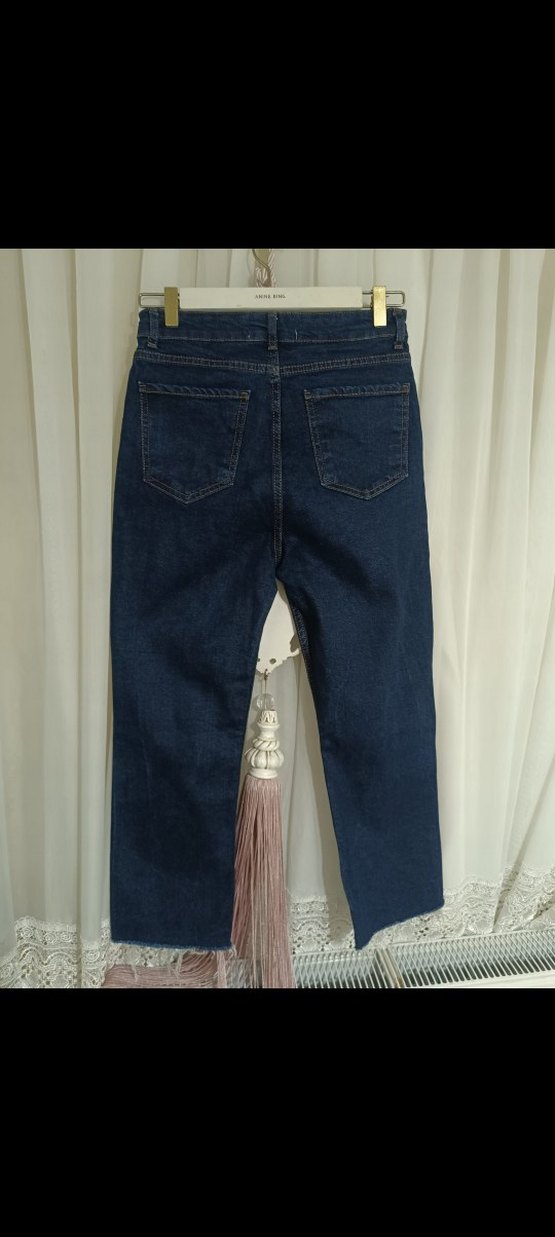 Lacivert Kadın jeans Pantolon - Görsel 2