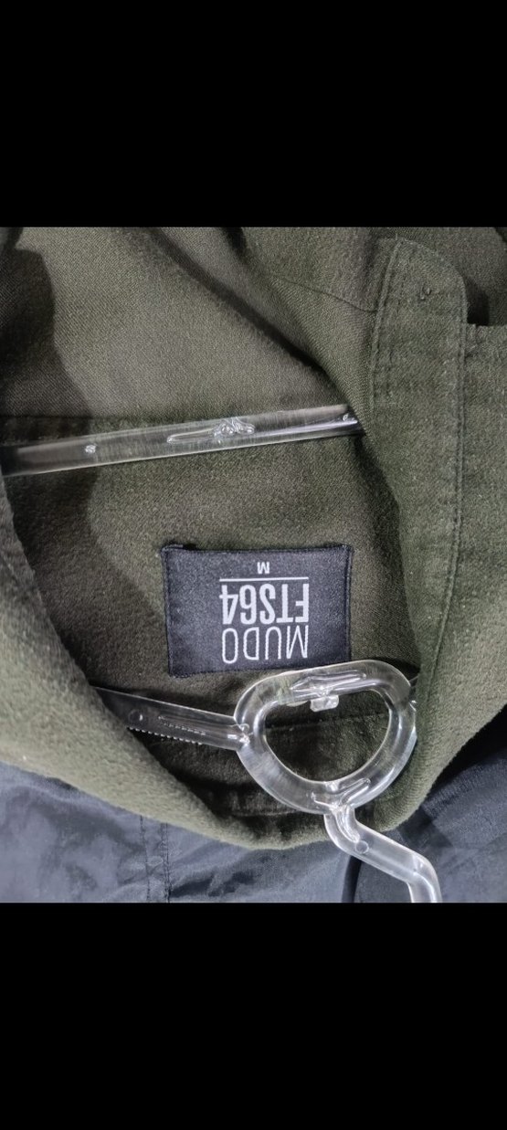 Kadın Haki Düğmeli Uzun Kollu Keten Gömlek - Görsel 4