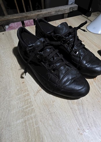 Diğer Siyah Deri Sneaker