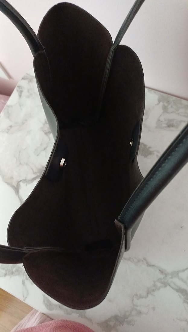 Siyah Deri Kadın Çanta - Görsel 3