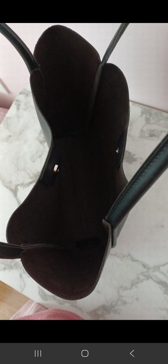 çıtçıtlı kol çantası (2 adet siyah ve bej) - Görsel 3