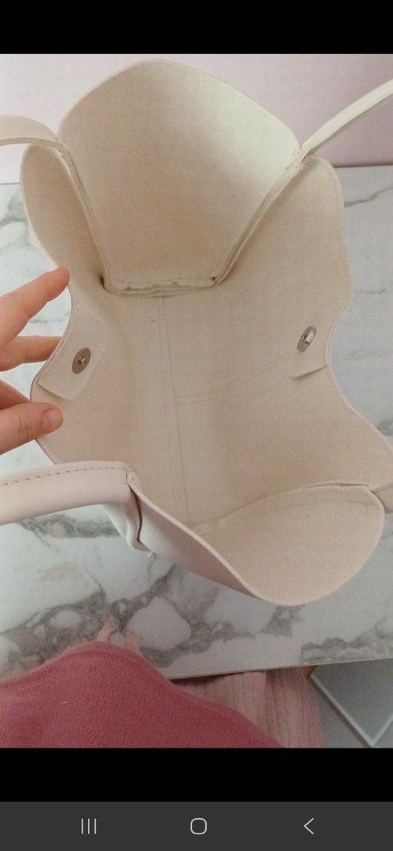 çıtçıtlı kol çantası (2 adet siyah ve bej) - Görsel 5