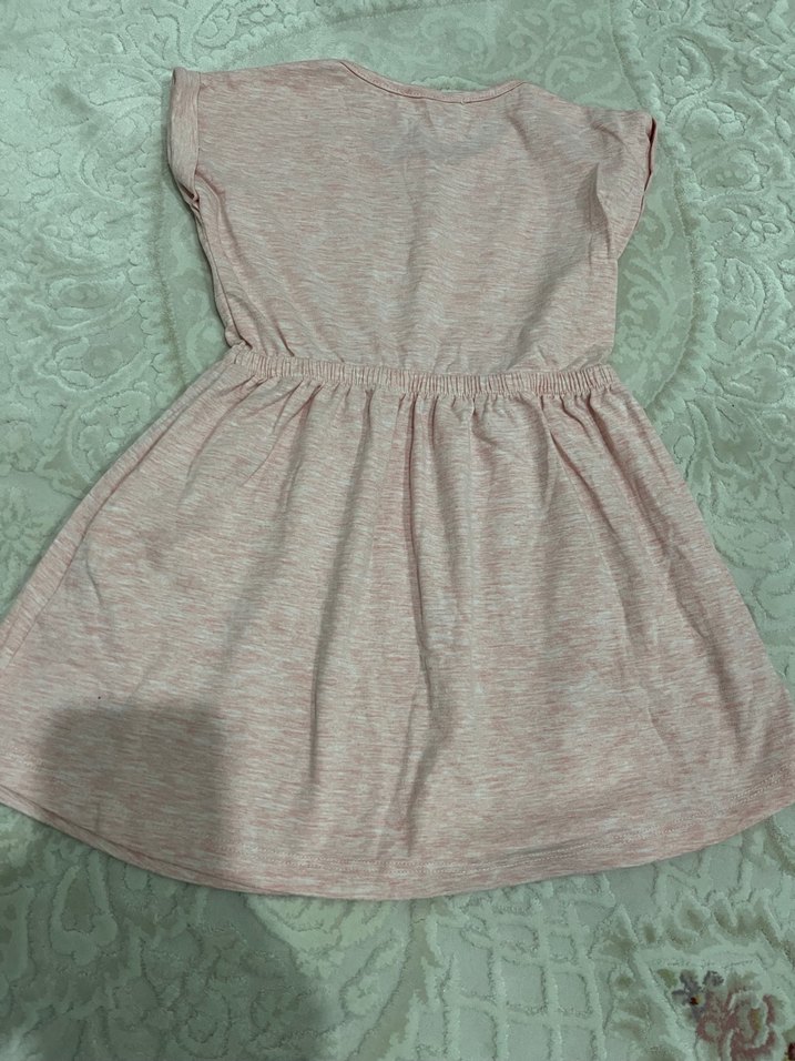Pembe Kız Çocuk Kolsuz Elbise - Görsel 5