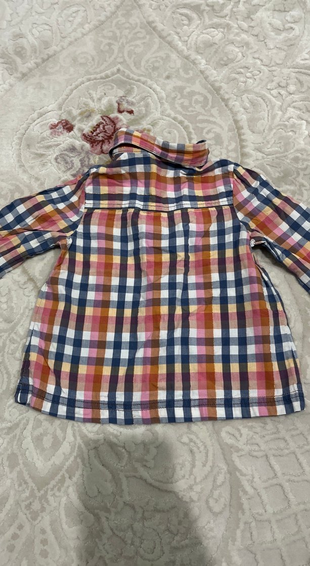 Renkli Ekose Desenli Erkek Çocuk Gömlek - Görsel 4