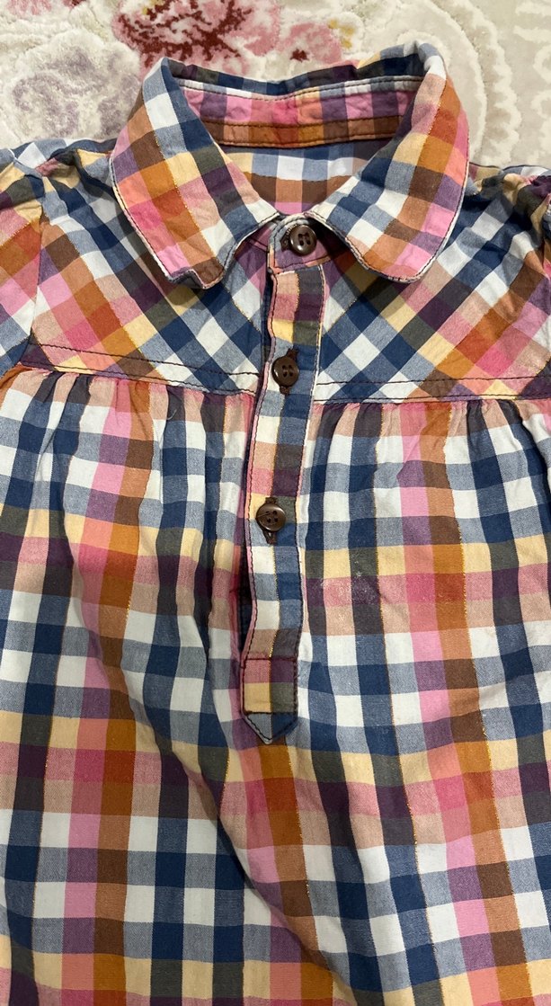 Renkli Ekose Desenli Erkek Çocuk Gömlek - Görsel 2