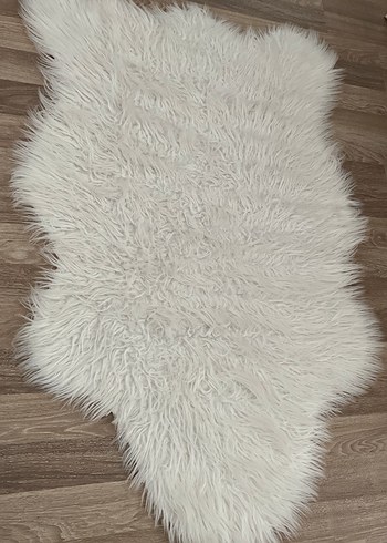 Bohem Beyaz Peluş Halı - Görsel 2