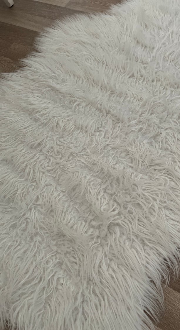 Bohem Beyaz Peluş Halı - Görsel 5