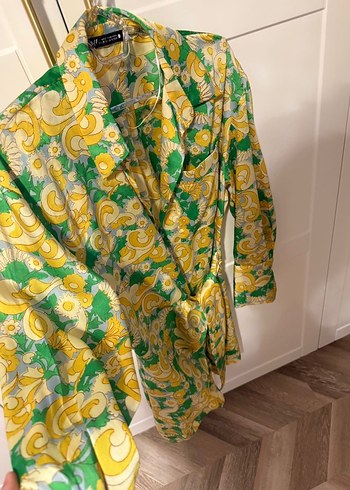 Zara saten elbise - Görsel 4