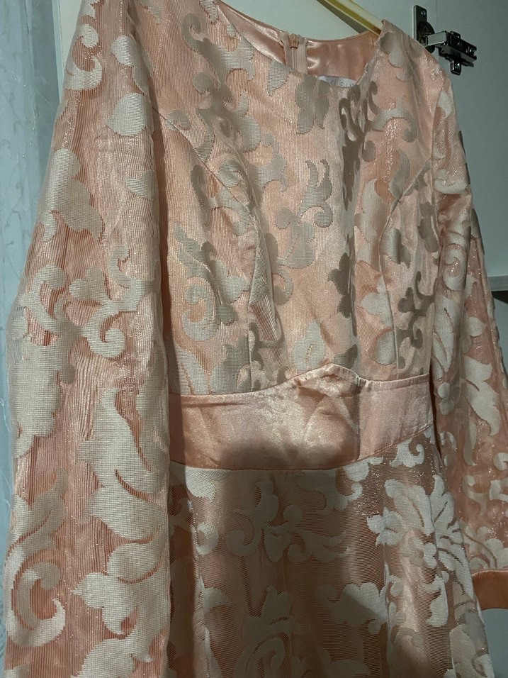 Parlak Pembe Uzun Bohem Kadın Elbisesi 38-40 - Görsel 4