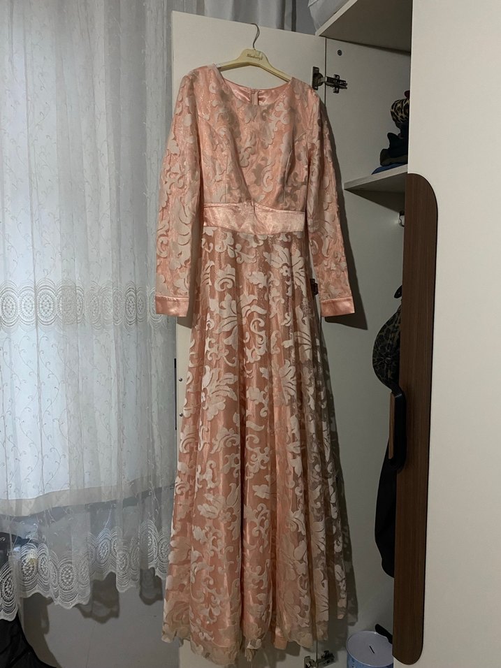 Parlak Pembe Uzun Bohem Kadın Elbisesi 38-40 - Görsel 5