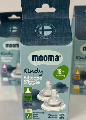 mooma Silikon Biberon Emziği 0-18 Ay - Görsel 3
