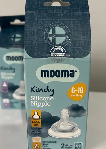 mooma Silikon Biberon Emziği 0-18 Ay - Görsel 4