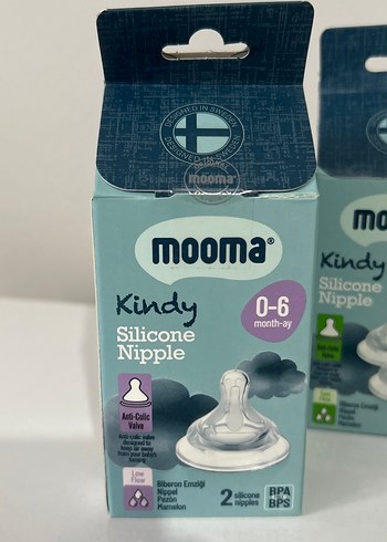 mooma Silikon Biberon Emziği 0-18 Ay - Görsel 2