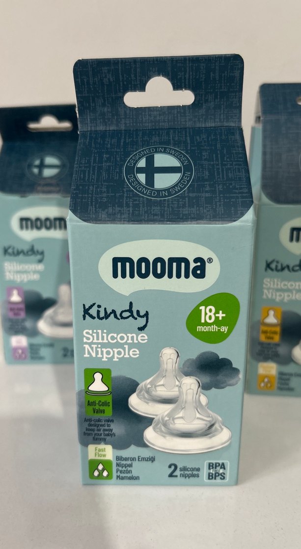 mooma Silikon Biberon Emziği 0-18 Ay - Görsel 3