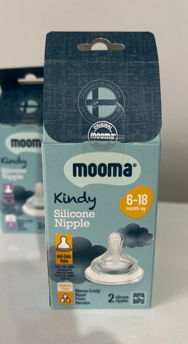 mooma Silikon Biberon Emziği 0-18 Ay - Görsel 4