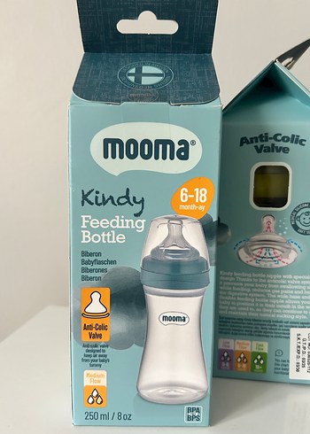 Mooma Kindy 250 ml Gri Bebek Biberonu - Görsel 3