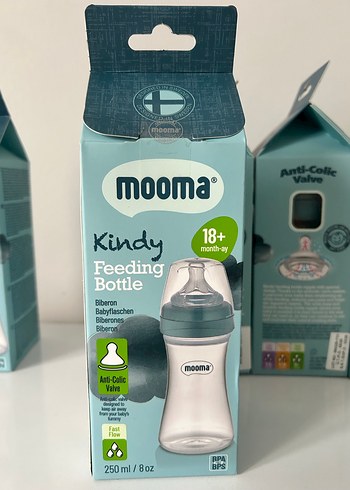 Mooma Kindy 250 ml Gri Bebek Biberonu - Görsel 4