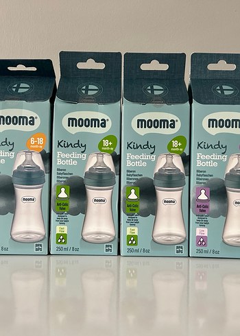 Mooma Kindy 250 ml Gri Bebek Biberonu - Görsel 7