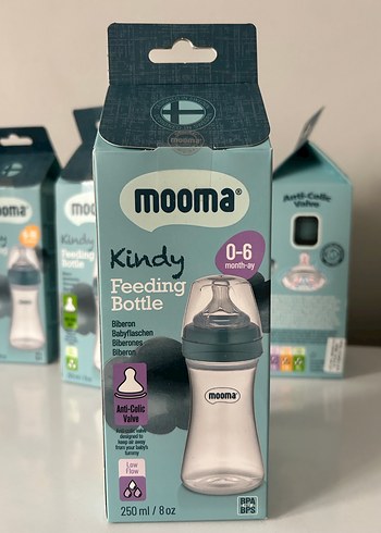 Mooma Kindy 250 ml Gri Bebek Biberonu - Görsel 5