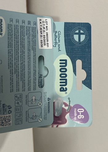 Pastel Renkli Beyaz Mooma Emzik 0-6 Ay - Görsel 2