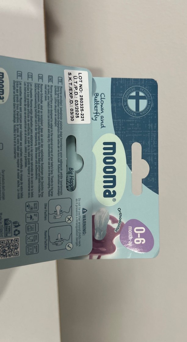 Pastel Renkli Beyaz Mooma Emzik 0-6 Ay - Görsel 2