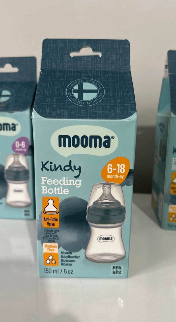 Moona Çocuk Termos Şişesi Gri - Görsel 3