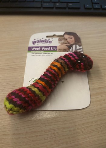 Yün Kurtçuk Kedi Oyuncağı Kedi Otlu - Görsel 4