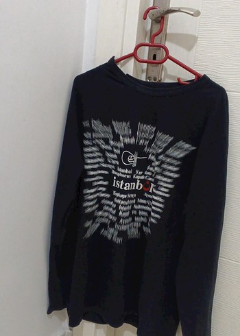 uzun kollu sweatshirt baskılı - Görsel 2