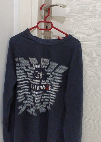 uzun kollu sweatshirt baskılı - Görsel 4