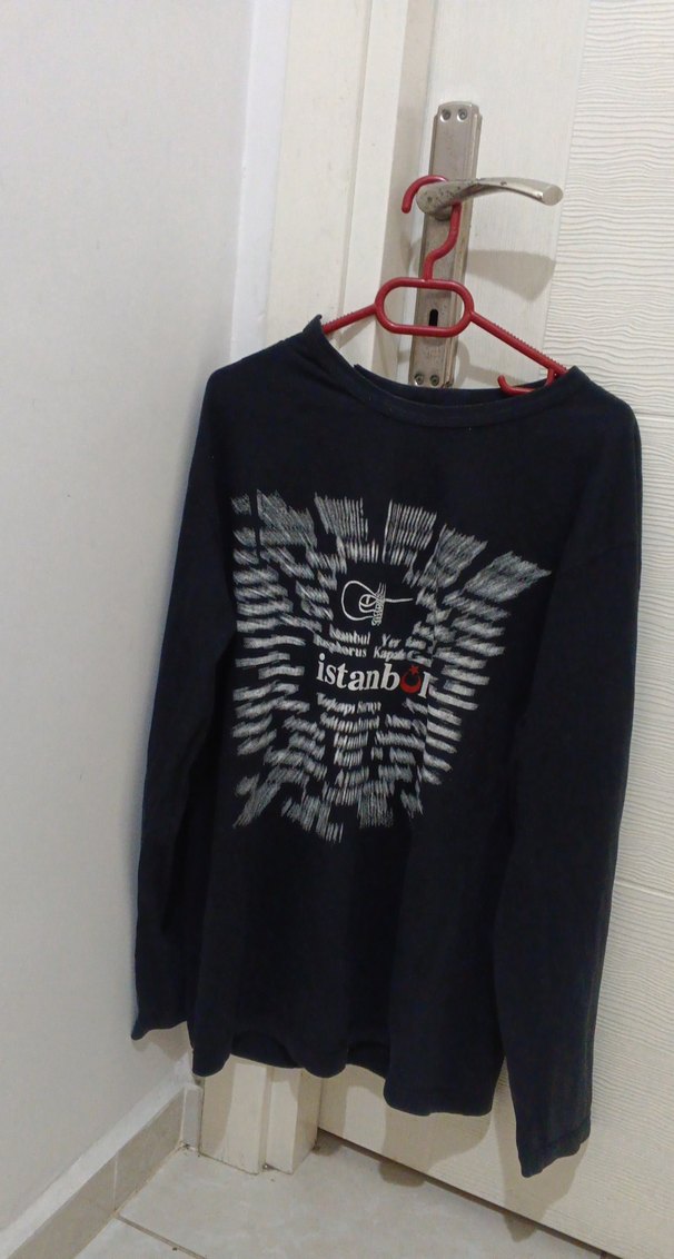 uzun kollu sweatshirt baskılı - Görsel 2