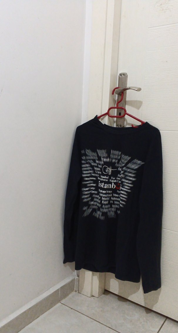 uzun kollu sweatshirt baskılı - Görsel 3