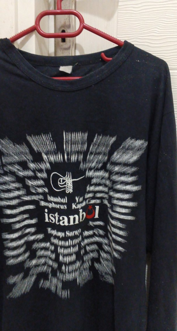 uzun kollu baskılı sweatshirt - Görsel 2