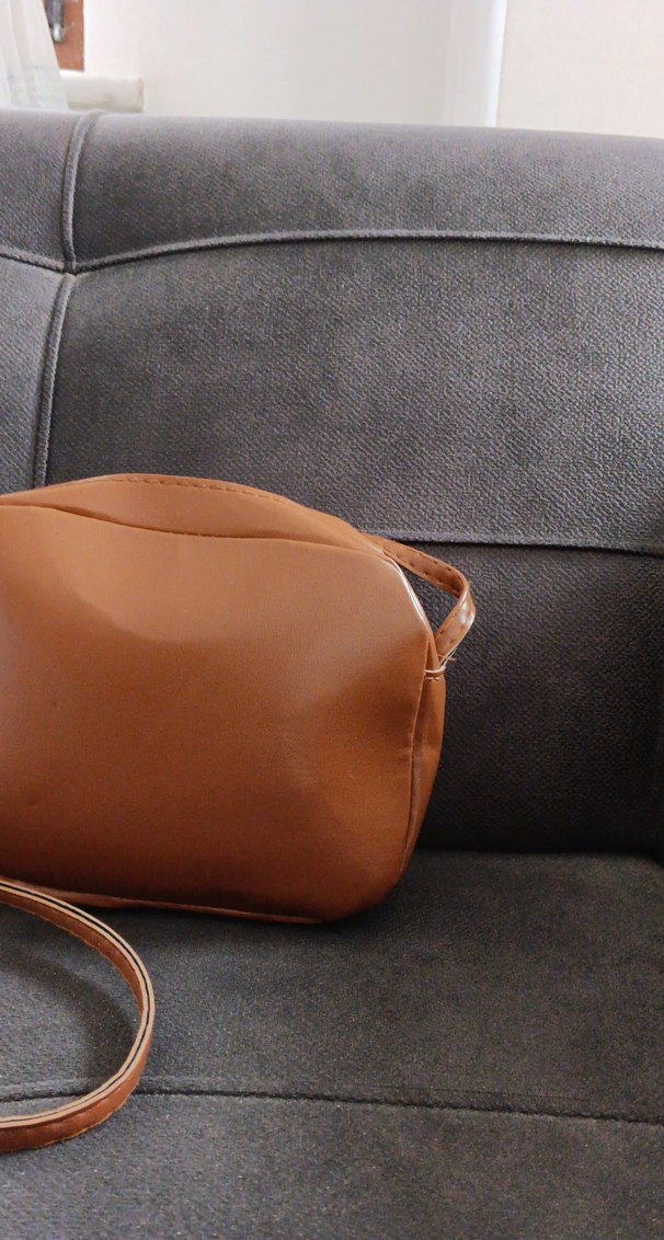 Sıfır ürün %50 indirimli Koyu Bej Deri Kadın Çanta - Görsel 3