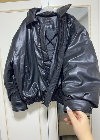 Bomber deri mont. - Görsel 2