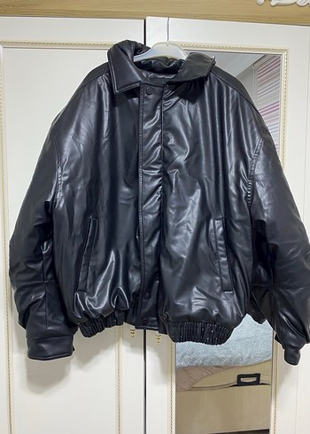 Bomber deri mont. - Görsel 3